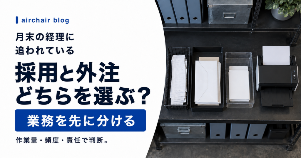美容室の経理を採用と外注のどちらに任せるか判断する方法